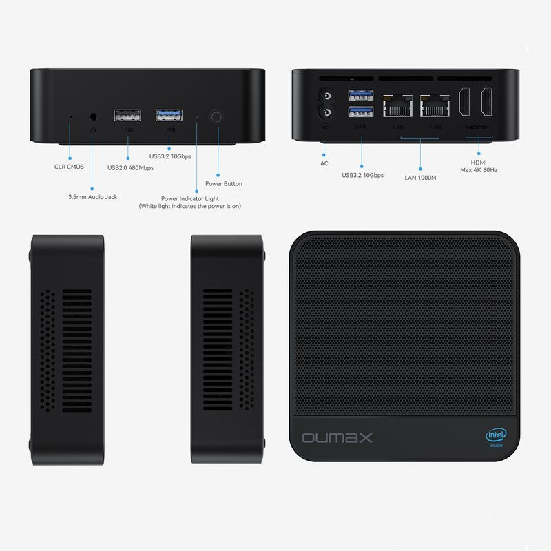 OUMAX MAX N Intel 150/16GB/500GB SSD/Windows Negro - Ítem10