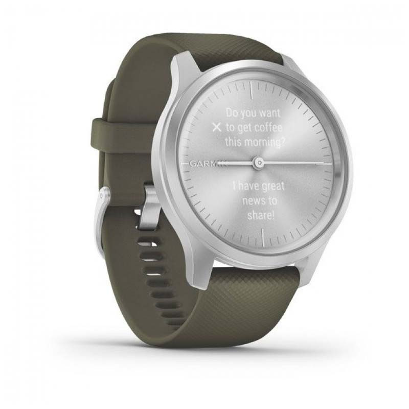 Garmin vívomove Style Aluminio Plateado con Correa de Silicona Verde - Ítem2