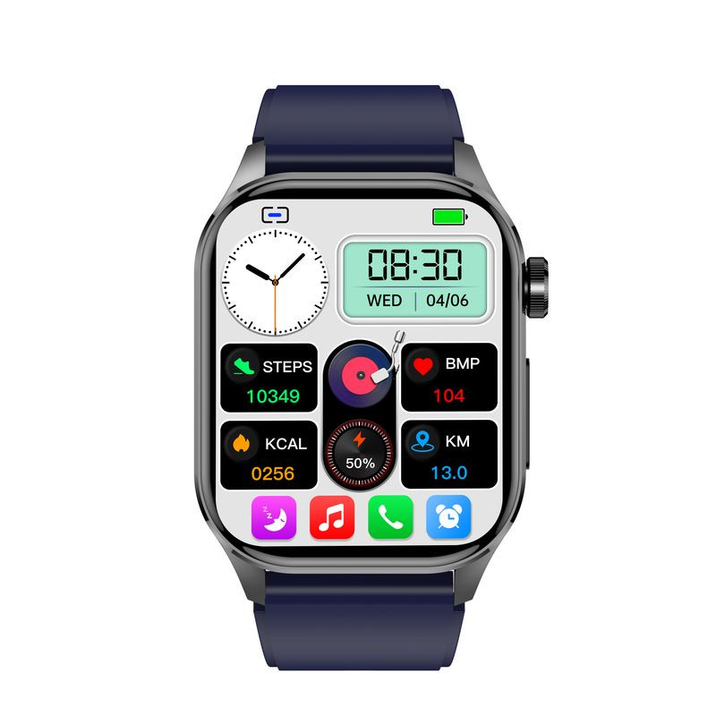 ET580 Azul Pulseira de Silicone - Item1