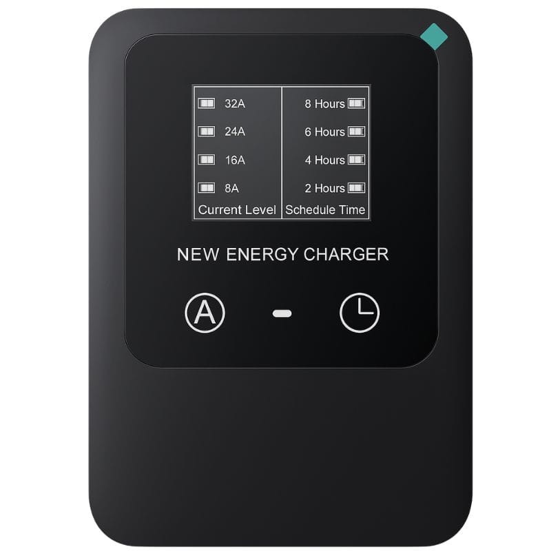 Estación de carga para vehículos eléctricos 32A/7.0KW/10M Negro - Cargador EV Tipo 2 - Ítem1