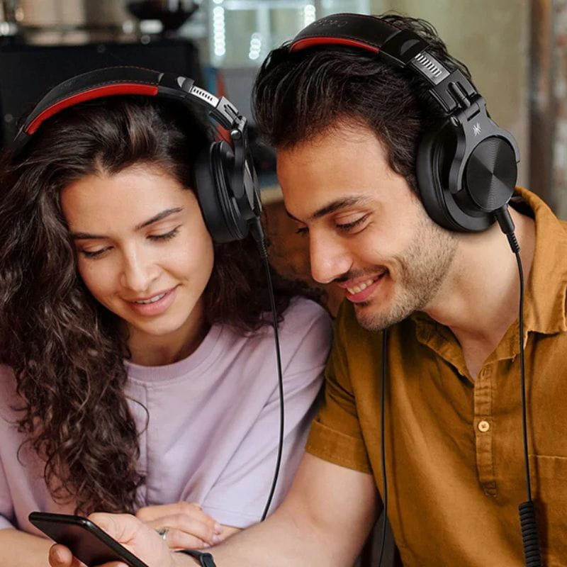 OneOdio Fusion A70 Vermelho/Preto - Auscultadores Bluetooth - Item1