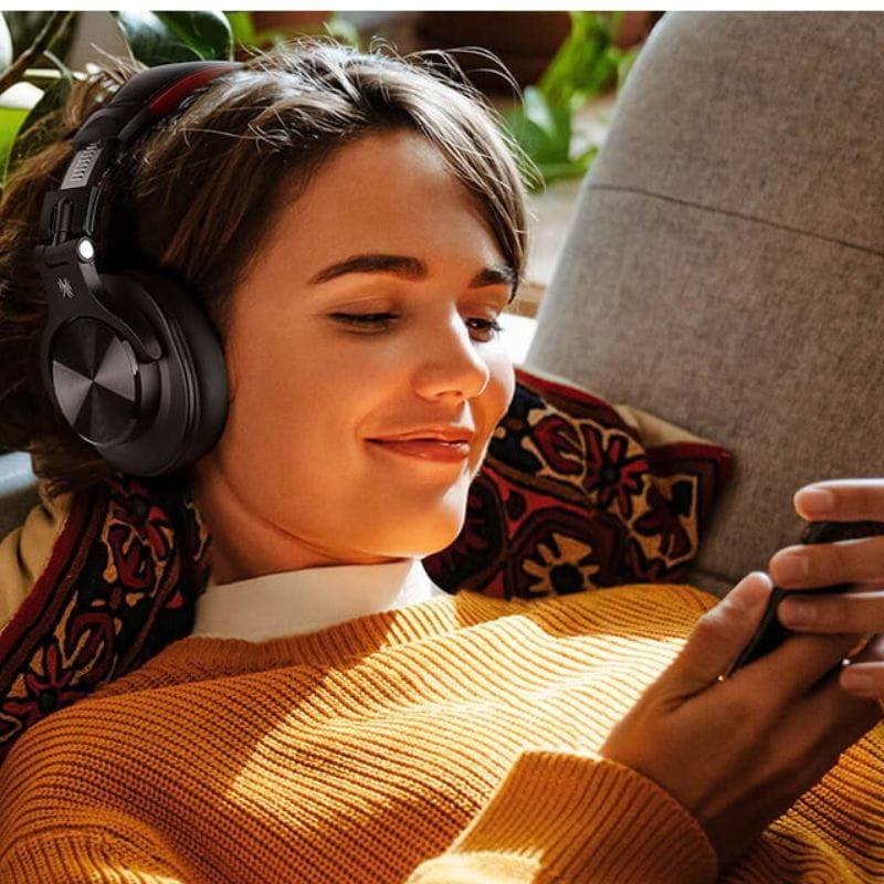 OneOdio Fusion A70 Vermelho/Preto - Auscultadores Bluetooth - Item2