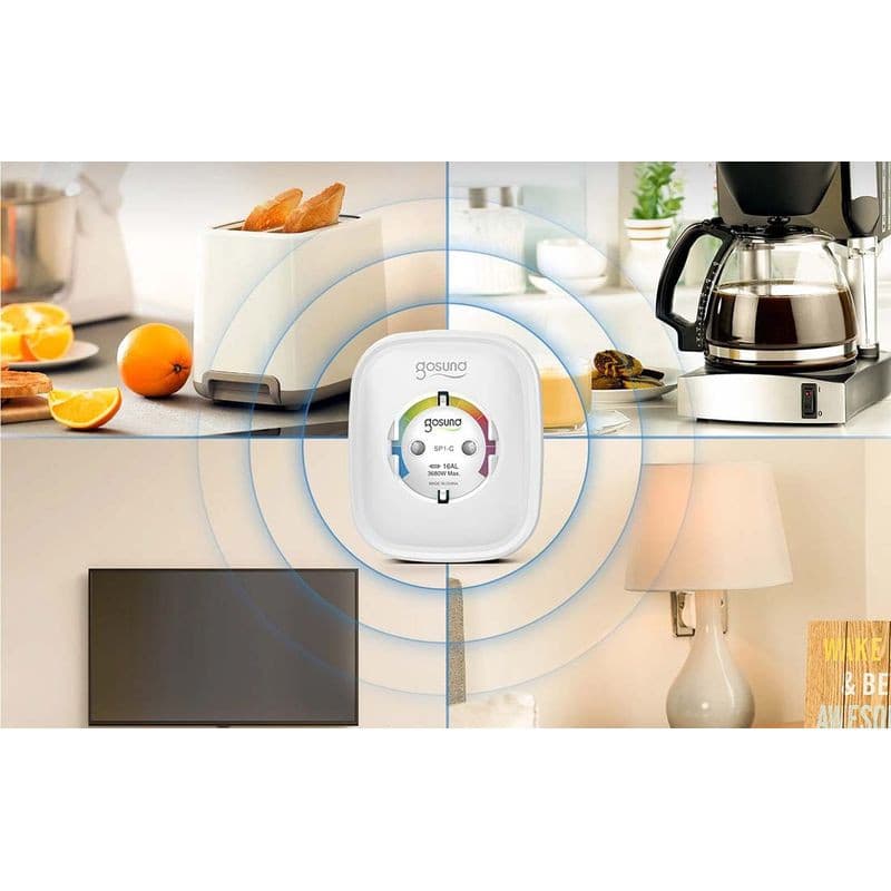 Control de Gosund SP1-H HomeKit 16A Pack de 2 Blanco - Enchufe Inteligente