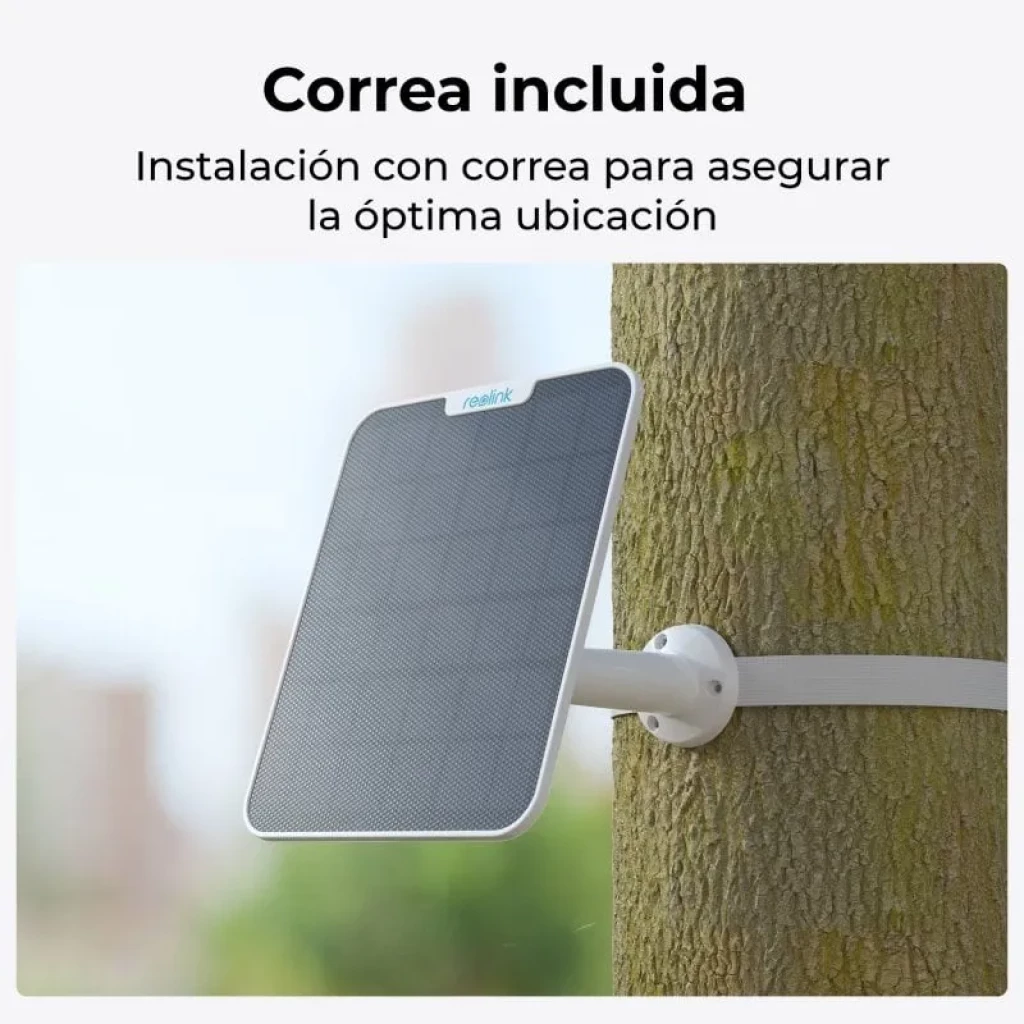 Panneau solaire Reolink Solar Panel 2 6W IP65, panneau noir avec cadre blanc et support mural réglable, compatible avec les caméras Reolink à batterie - Ítem5