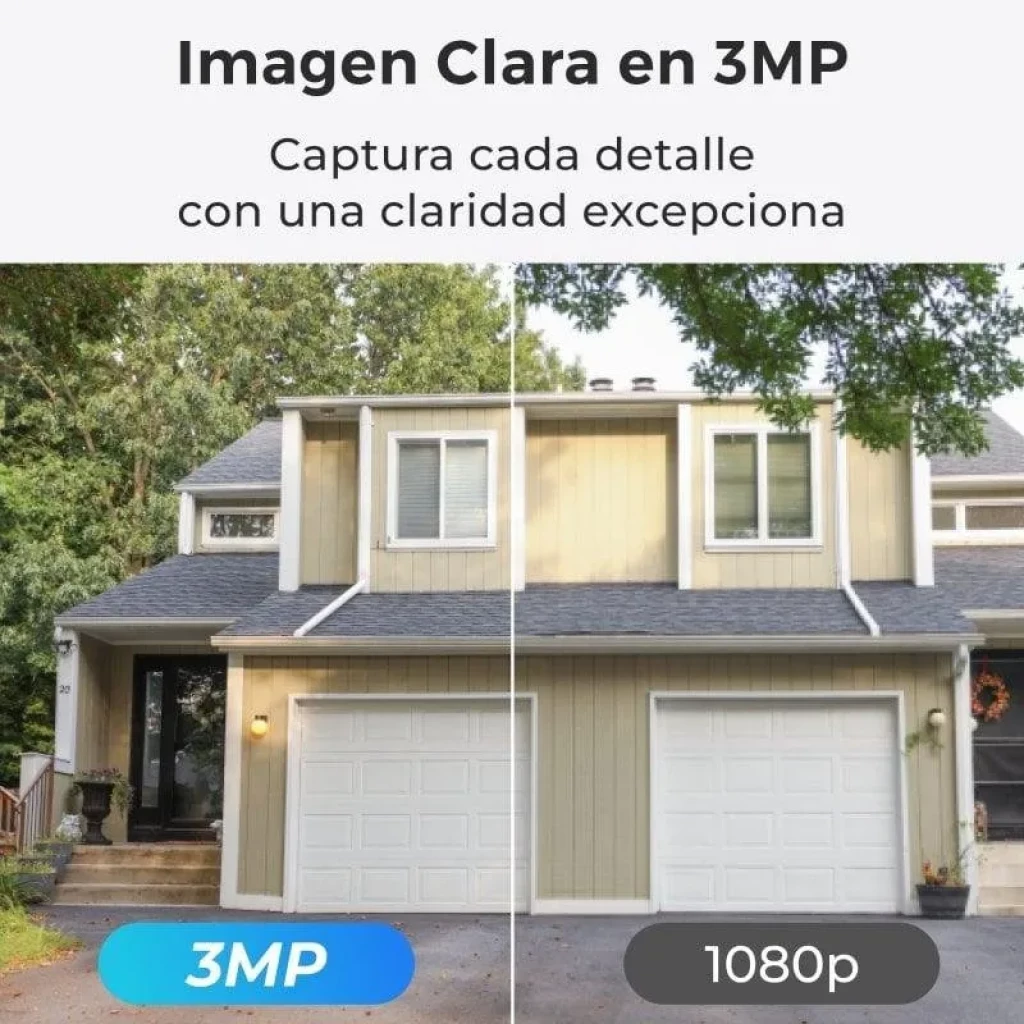 Reolink Argus Series B420 exterior, domo blanco con antena WiFi y lente negro PTZ - Ítem2