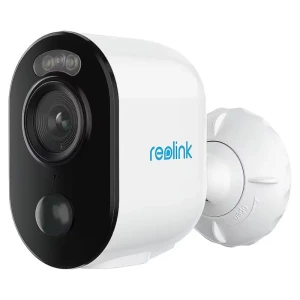 Câmara Reolink Argus Série B310 3MP com visão noturna a cores, lente grande angular, sensor PIR e suporte ajustável IP65 para exteriores