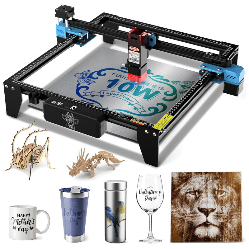 Gravador a laser de alta velocidade Two Trees TTS 10 Pro 10W 30000 mm/min 300X300mm Preto - Item6