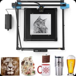 Graveur laser haute vitesse Two Trees TTS 20 Pro 20 W 30 000 mm/min 418 x 418 mm Noir - Class A Refurbished
