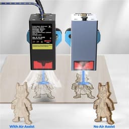 Graveur laser Two Trees TTS 20 Pro 20 W haute vitesse 30 000 mm/min 418 x 418 mm Noir gravant un chat