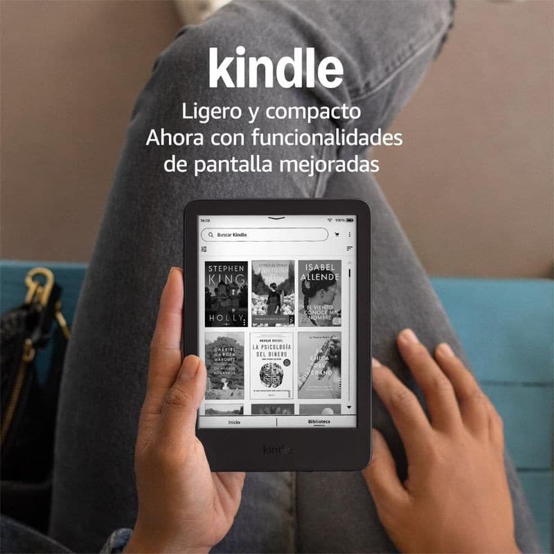 Frontal de Amazon Kindle (2024), 6 HD Negro - e-Reader