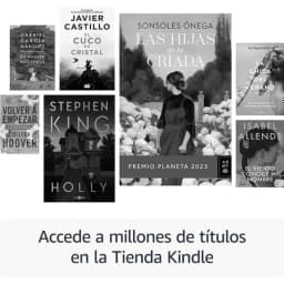 Amazon Kindle Paperwhite 12ª Gen 16GB negro mostrando interfaz en escala de grises con portadas de libros, pantalla nítida sin reflejos y marco delgado
