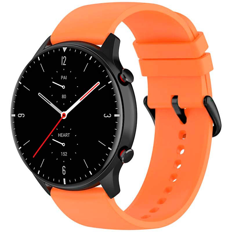 Correa de silicona naranja universal de 22mm para smartwatch - Ítem