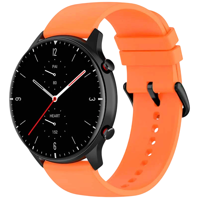Bracelet en silicone orange universel de 22 mm pour smartwatch - Ítem