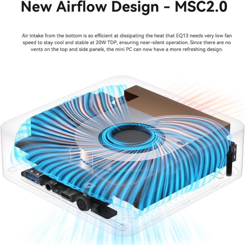 Beelink EQ13 Intel Alder Lake N200 16GB/500GB Azul - Ítem5