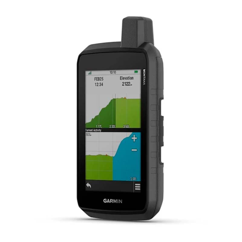 Garmin Montana 710 - vista frontal y lateral derecho