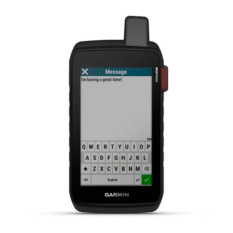 Garmin Montana 710i - mensagens com tecnologia inReach