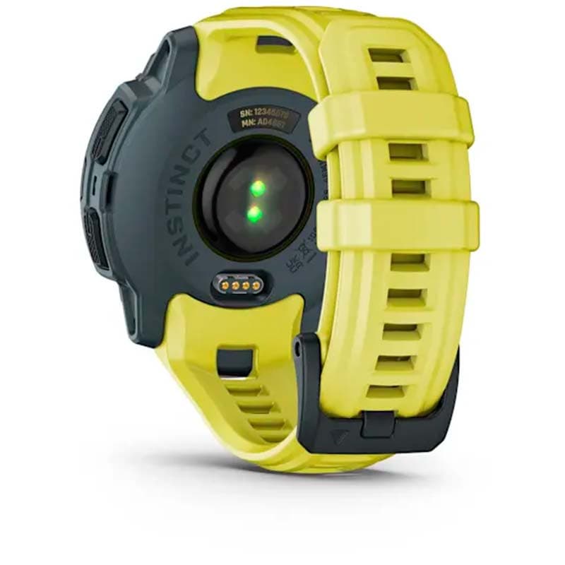Garmin Instinct E 45mm Amarillo con Correa Amarilla - vista trasera