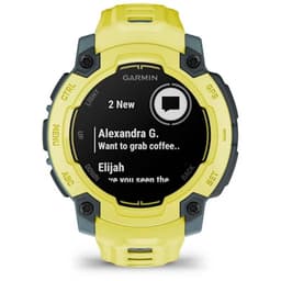 Garmin Instinct E 45mm Jaune avec Bracelet Jaune - messages et notifications