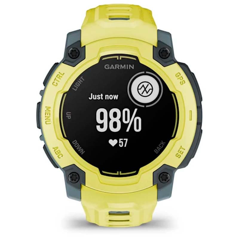 Garmin Instinct E 45mm Amarillo con Correa Amarilla - pulsioxímetro