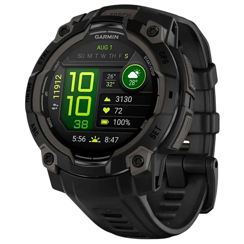 Garmin Instinct 3 AMOLED 45mm Preto com Pulseira Preta - Item