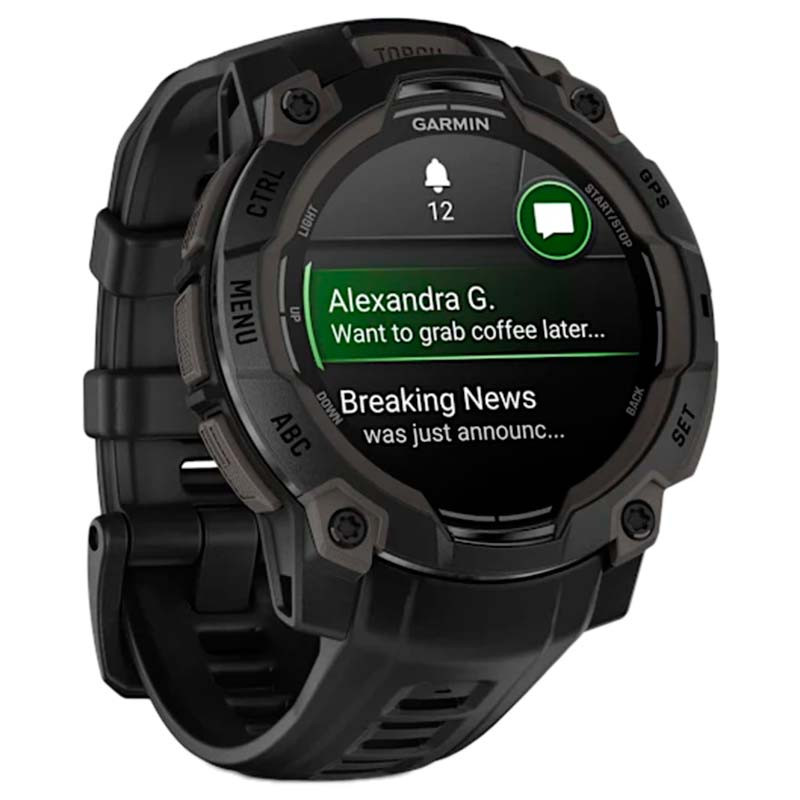 Garmin Instinct 3 AMOLED 45mm Negro con Correa Negra - Ítem2