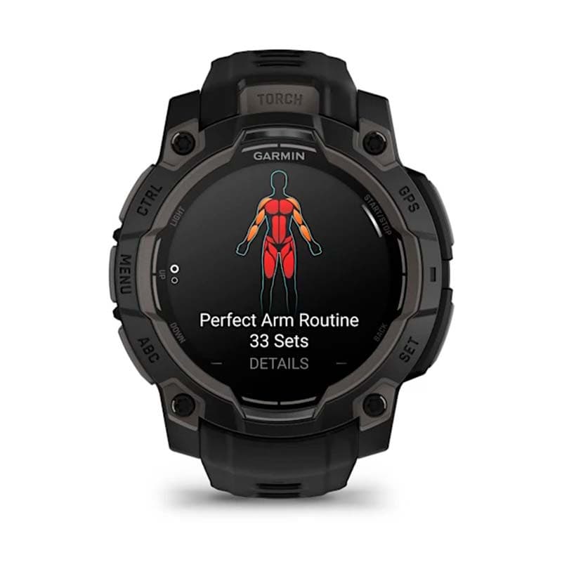 Garmin Instinct 3 AMOLED 45mm Verde con Correa Verde - entrenamiento muscular