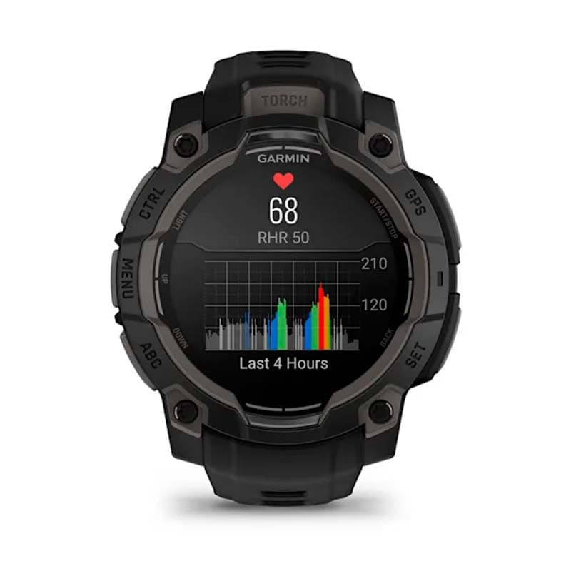 Garmin Instinct 3 AMOLED 45mm Verde con Correa Verde - frecuencia cardíaca