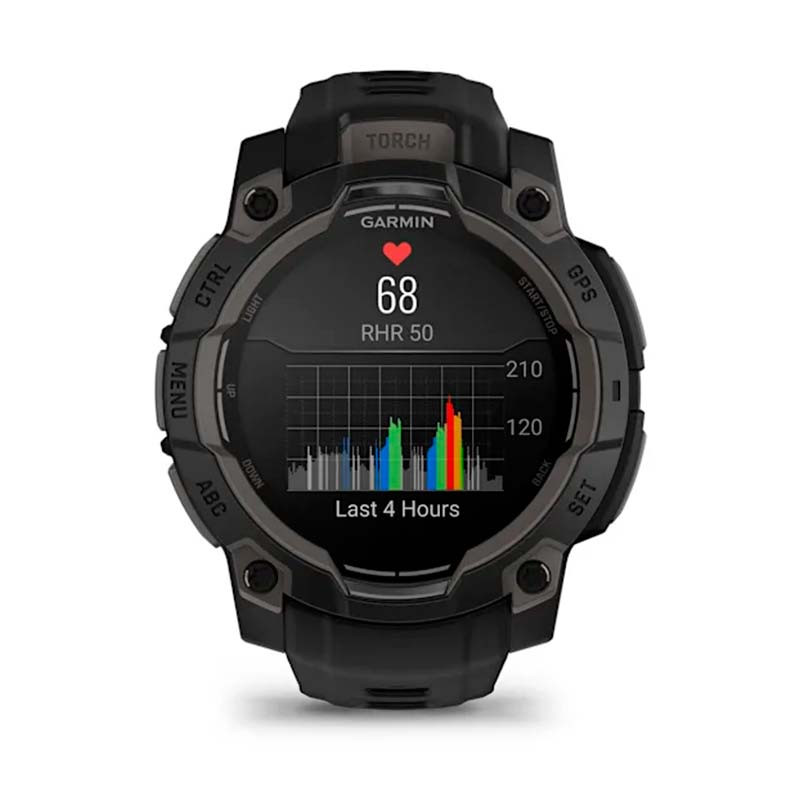 Garmin Instinct 3 AMOLED 50mm Noir avec Bracelet Carbone - Ítem8