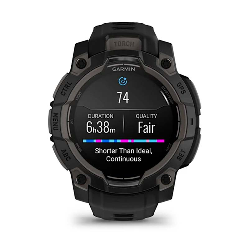 Garmin Instinct 3 AMOLED 50mm Noir avec Bracelet Carbone - Ítem10