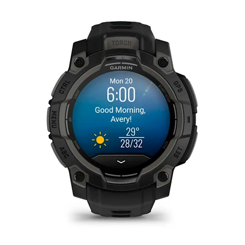 Garmin Instinct 3 AMOLED 50mm Noir avec Bracelet Carbone - Ítem11
