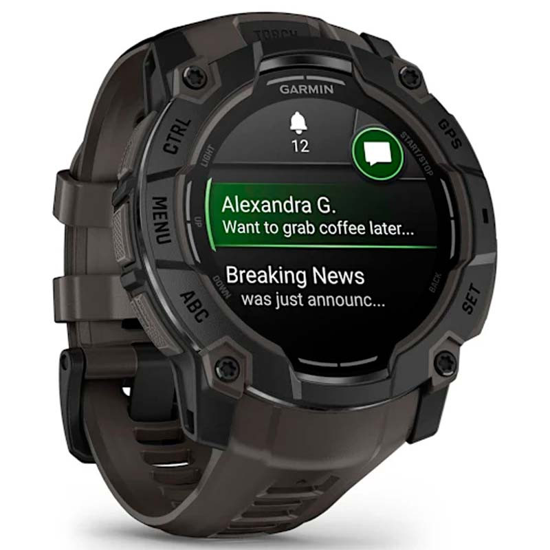 Garmin Instinct 3 AMOLED 50mm Noir avec Bracelet Carbone - Ítem2
