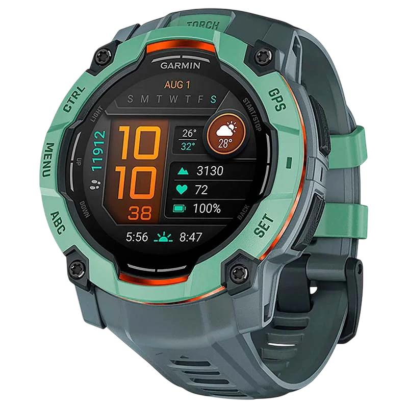 Garmin Instinct 3 AMOLED 50mm Verde com Bracelete Cinzento - Item