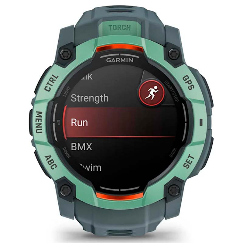 Garmin Instinct 3 AMOLED 50mm Verde con Correa Gris - Ítem1