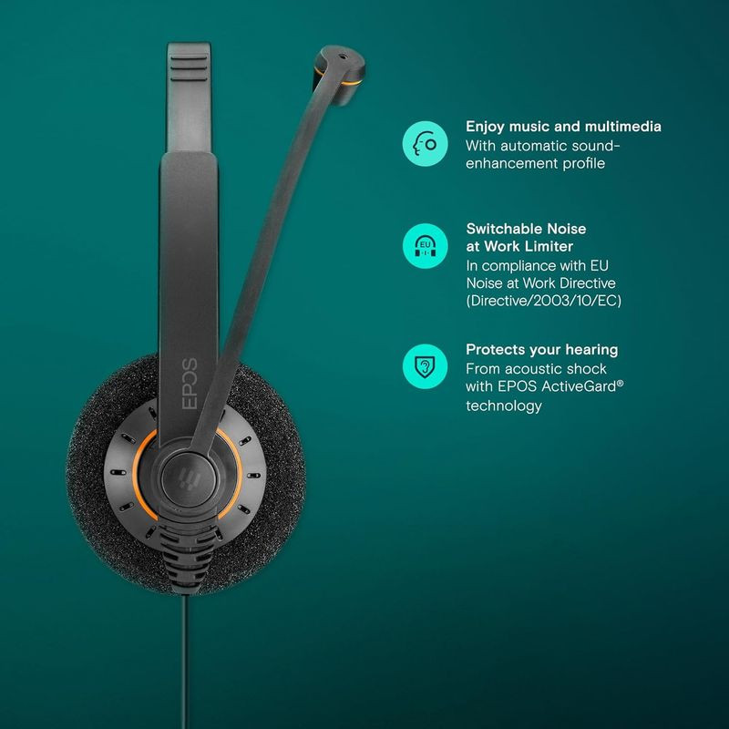 EPOS Impact SC 60 USB ML Noir - Casque filaire - Ítem1