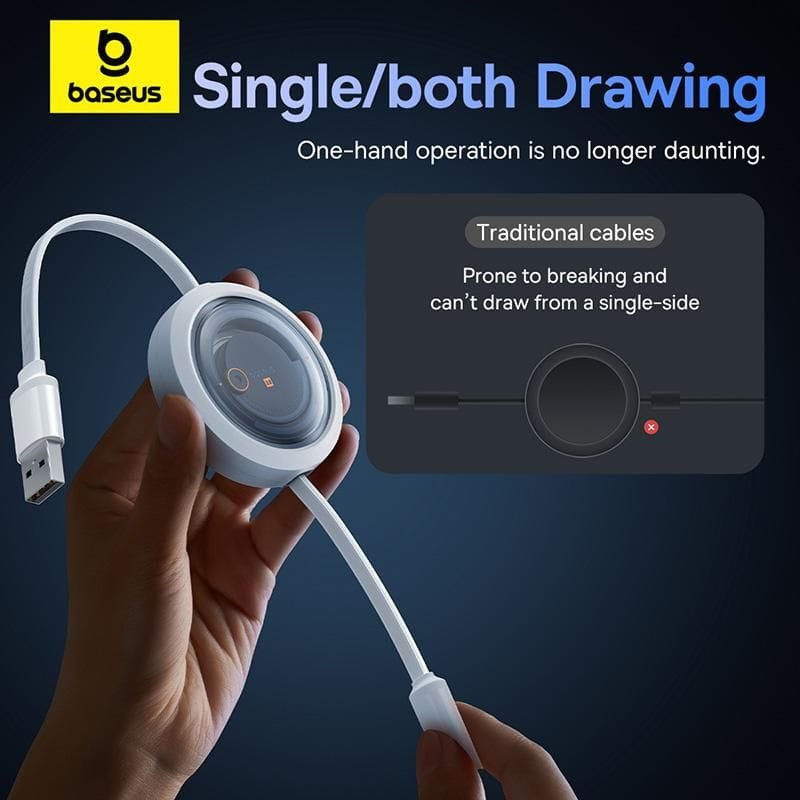 Baseus Free2Draw Noir - Câble USB- A 3-en-1 USB-C/Lightning/Micro - Ítem3