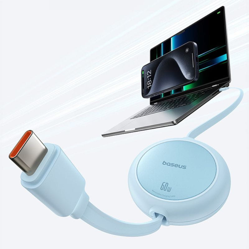 Baseus Free2Pull Azul - Cable Mini USB-C a USB-C - Ítem2