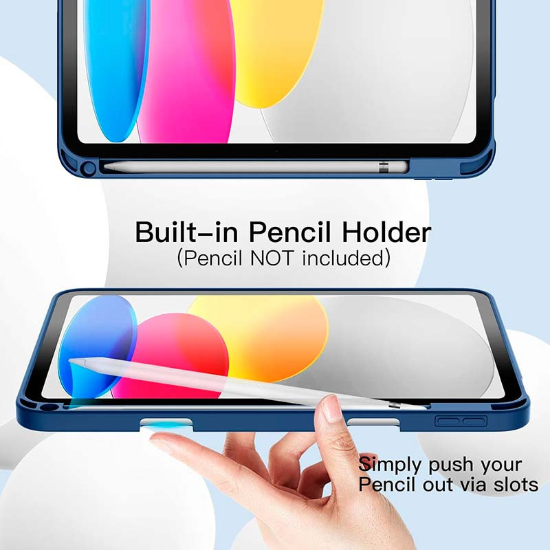 Funda azul oscuro con portalápiz para iPad 10ª Gen - Ítem3