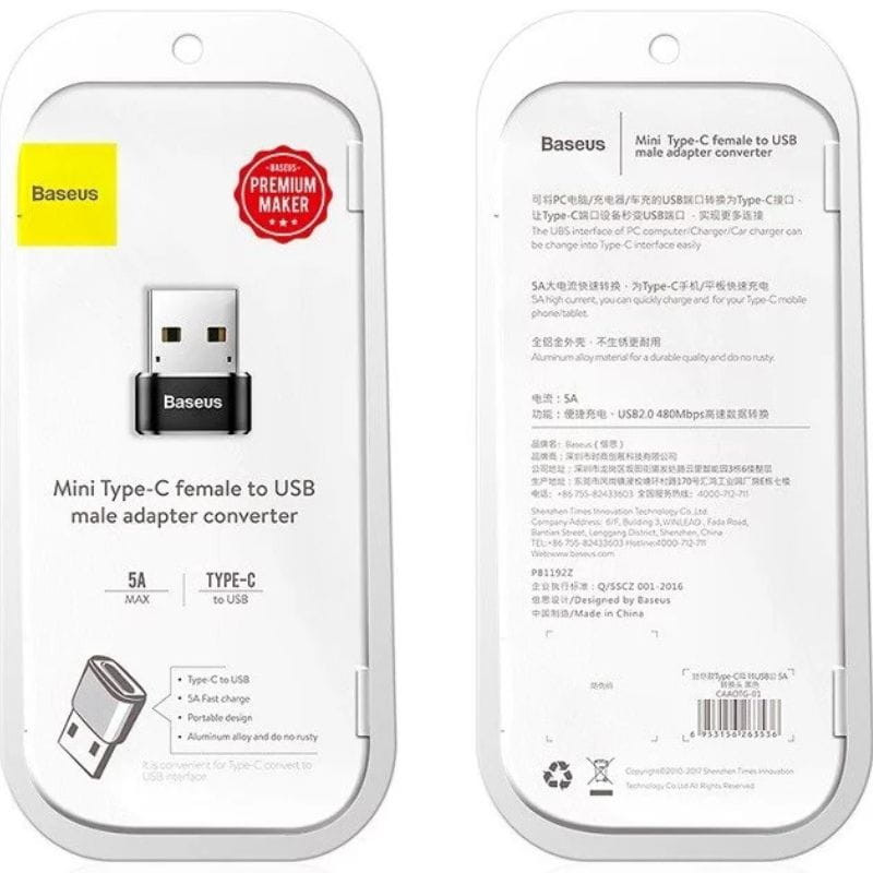 Baseus - Adaptador USB-C a USB-A - Ítem1