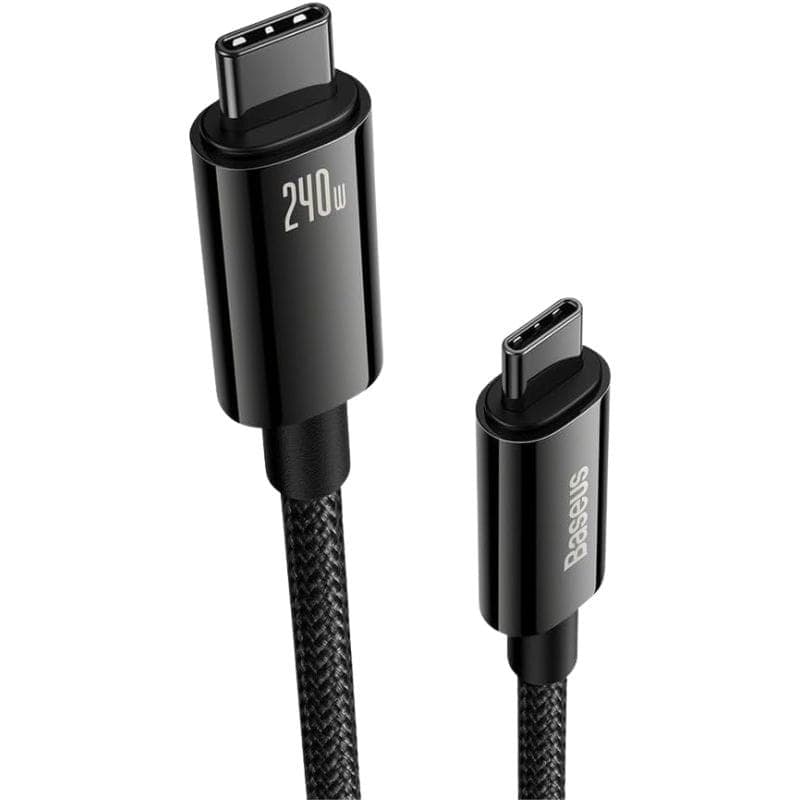 Baseus Tungsten Gold - Câble USB-C vers USB-C 1 m image réelle