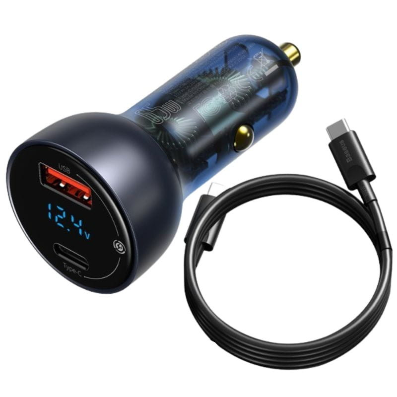 Baseus Particular - Carregador de isqueiro USB e USB-C - Item