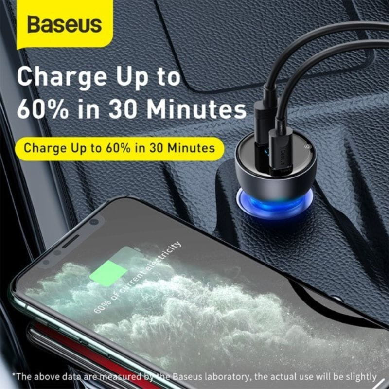 Baseus Particular - Carregador de isqueiro USB e USB-C - Item5