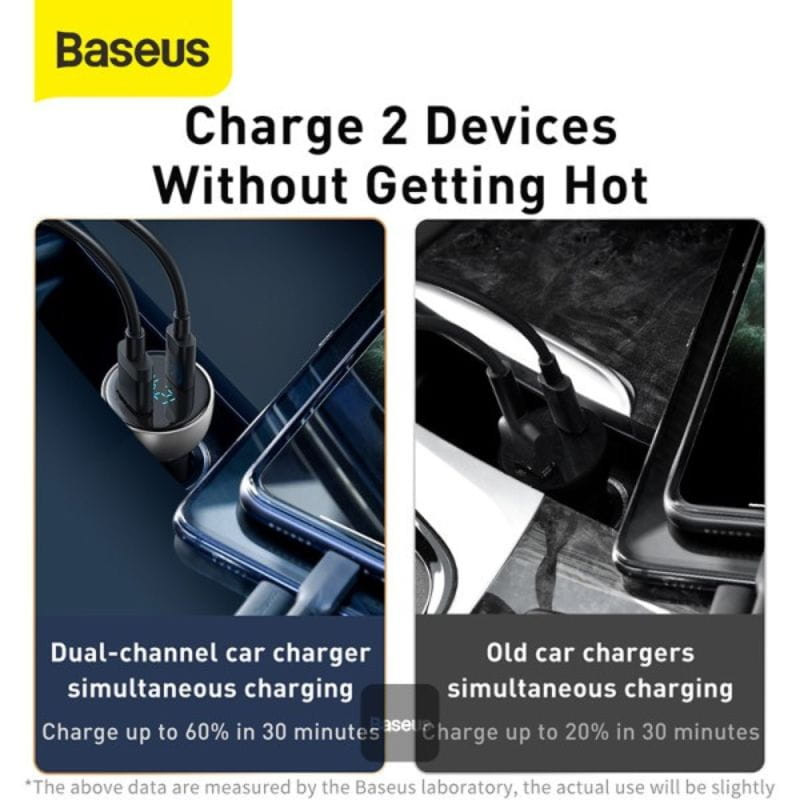 Baseus Particular - Carregador de isqueiro USB e USB-C - Item2