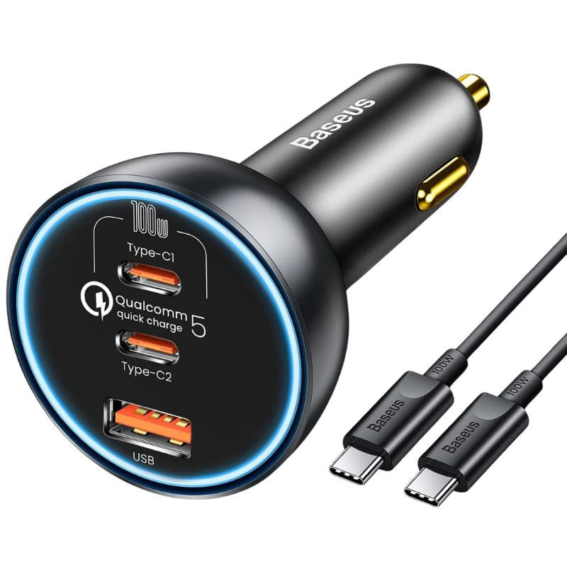 Baseus Qualcomm 160W - Chargeur de voiture 2xUSB-C 1xUSB-A - Ítem