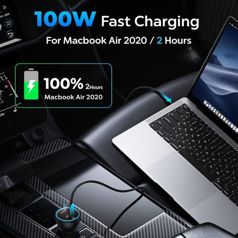 Baseus Qualcomm 160W - Chargeur de voiture 2xUSB-C 1xUSB-A - Ítem6