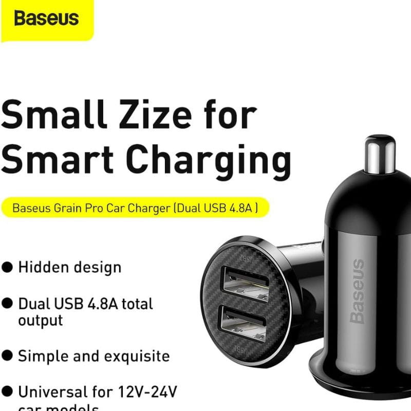 Baseus Grain Pro 4.8A - Carregador para automóvel - Item4