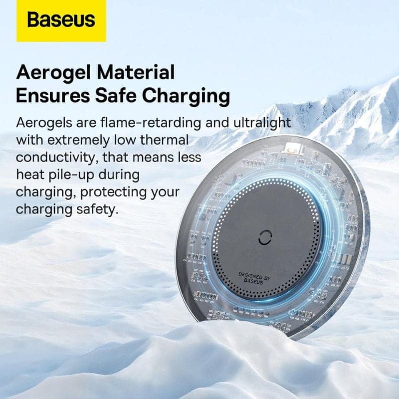  Baseus Simple 2 - Chargeur sans fil inductif, charge sécurisée