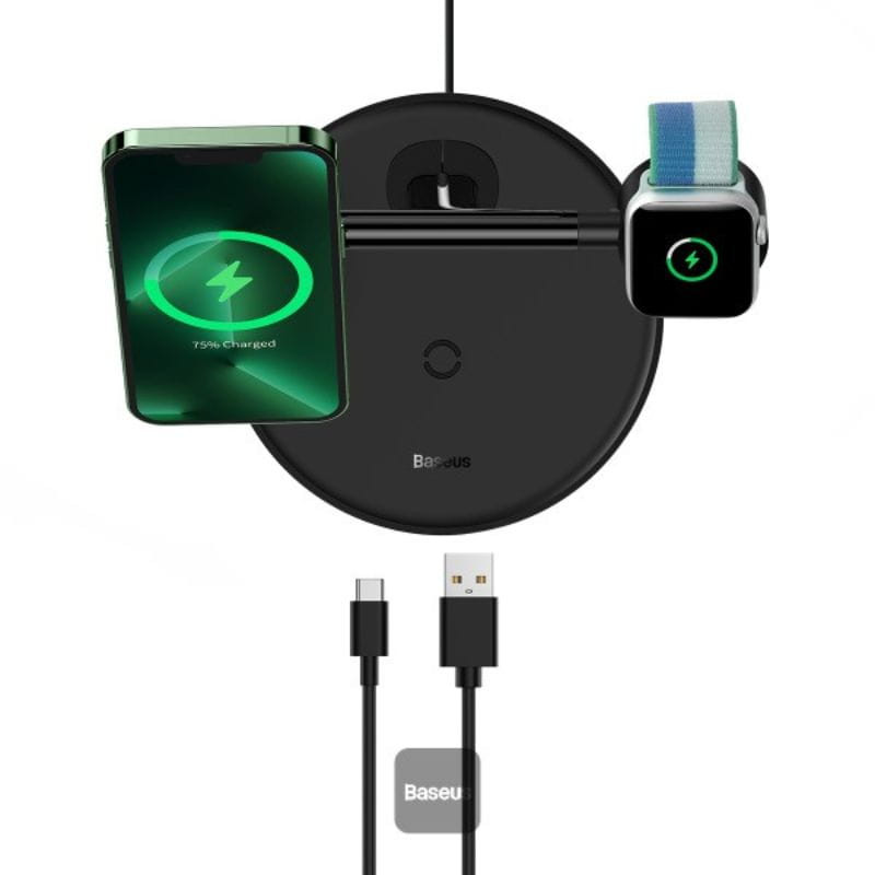 Baseus Swan 3 in 1 20W - Cargador inalámbrico - Ítem7