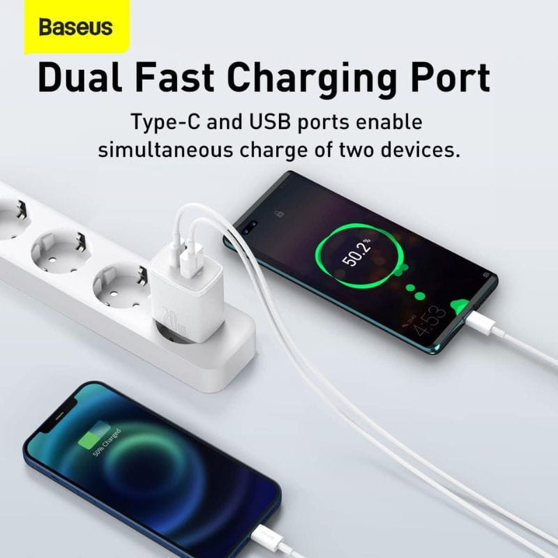 Baseus Compact Quick Charger 20W - Chargeur mural - Ítem4