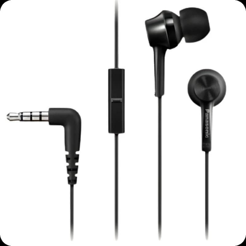 Panasonic RP-TCM115E Preto - Auriculares com fios