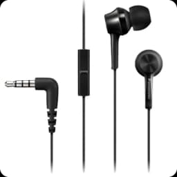 Panasonic RP-TCM115E Preto - Auriculares com fios
